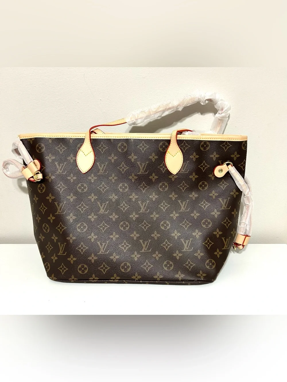 Large Tote Monogram Bag with Wristlet